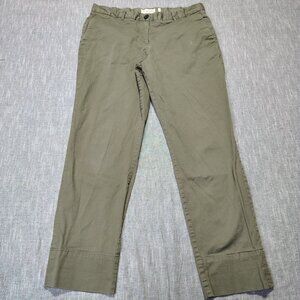 Wildfang Womens Essential Trouser Size 14 Spruce Wide Leg‎ Flap Pocket